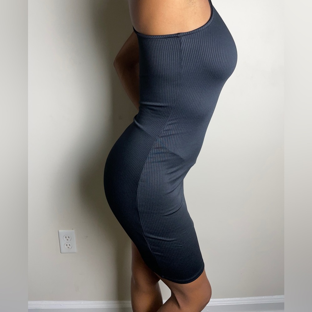 Divided Ribbed Dress - Picture 2 of 4